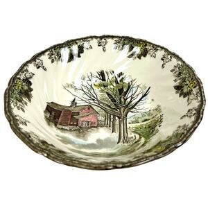 Johnson Bros Friendly Village England Vintage Autumn Mist Serving Bowl